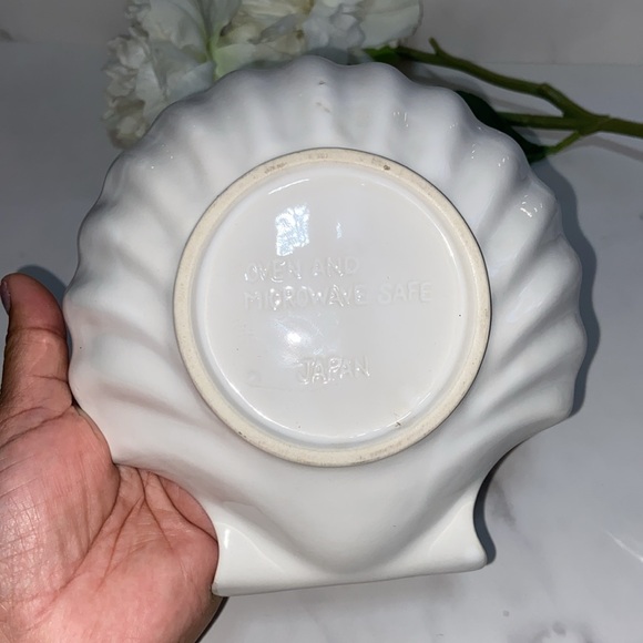 Vintage Ceramic Scallop Sea Shell Oven&Microwave Save Baking Dish Bowl Plate - Picture 4 of 17